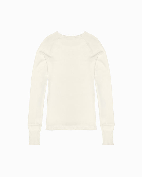 Daniel White Silk Long Sleeve Top