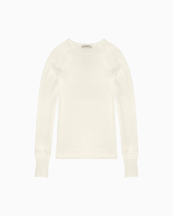 Daniel White Silk Long Sleeve Top