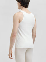 Florian White Silk Vest