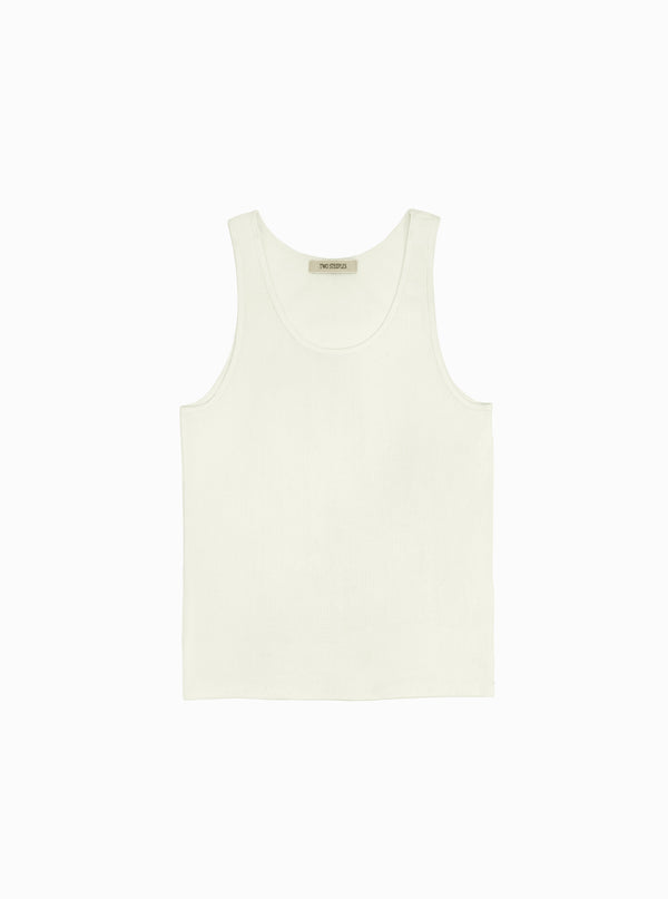 Florian White Silk Vest