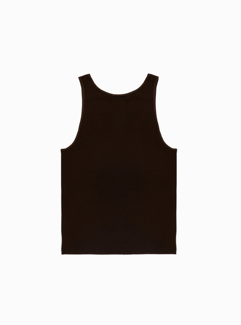 Florian Brown Silk Vest