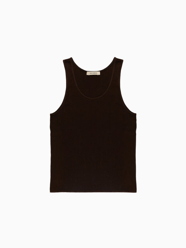 Florian Brown Silk Vest