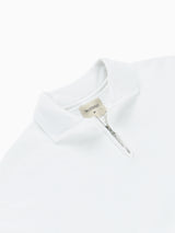 Joachim White Collared Sweatshirt