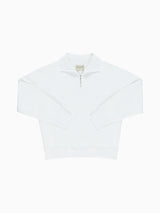 Joachim White Collared Sweatshirt