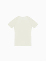 Nicholas White Silk Rib T-Shirt